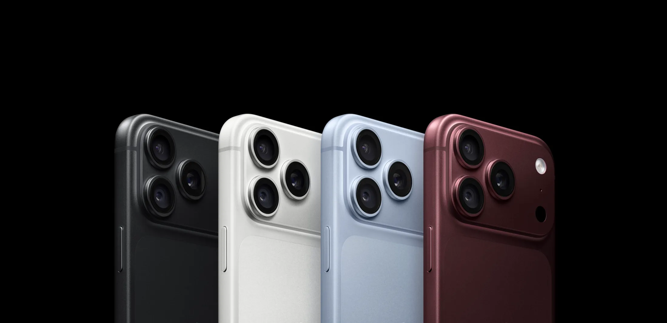 iPhone 18 Pro in Black, Silver, Glacier and Burgundy